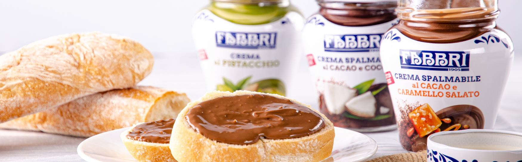 Avec les Pate à Tartiner Fabbri, vos petits-déjeuners seront encore plus irrésistibles.